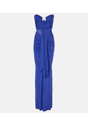 Christopher Esber Embellished draped jersey gown
