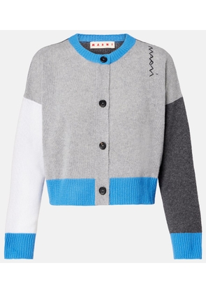 Marni Colorblocked cashmere cardigan