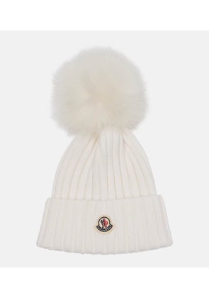 Moncler Ribbed-knit virgin wool beanie