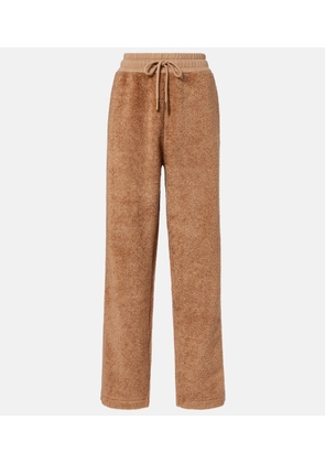 Moncler Faux fur sweatpants