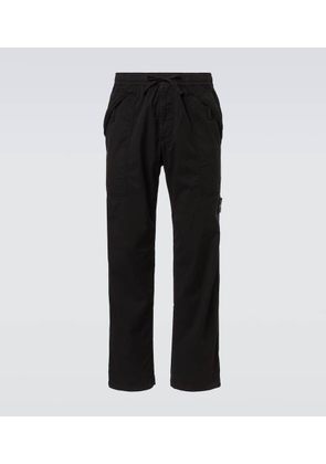 Stone Island Compass cotton-blend twill pants