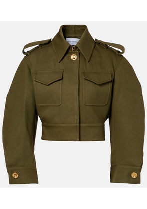 Givenchy Cropped cotton and wool jacket