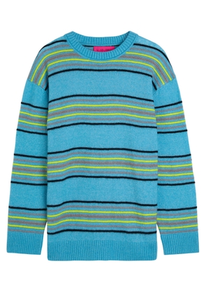 The Elder Statesman Nimbus Reef Striped Cashmere-blend Knit Sweatshirt - Stripe - M