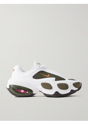 Nike - + Veneda Carter Air Max Muse Mesh-trimmed Leather Sneakers - White - US 5,US 5.5,US 6,US 6.5,US 7,US 7.5,US 8,US 8.5,US 9,US 9.5,US 10,US 10.5,US 11,US 11.5,US 12