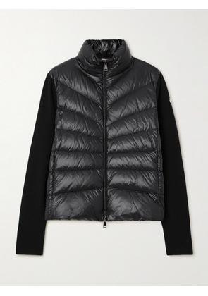 Moncler - Wool And Shell Quilted Down Jacket - Black - xx small,x small,small,medium,large,x large,xx large