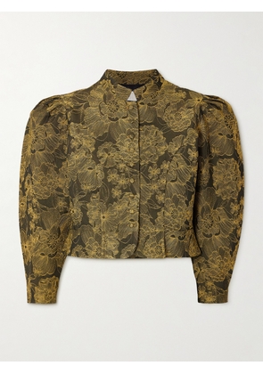 DESTREE - Amoako Peonia Embroidered Twill Blazer - Green - x small,small,medium,large