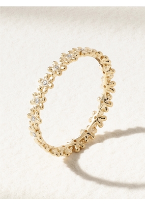 Sydney Evan - Tiny Daisy Eternity 14-karat Gold Diamond Ring - 5,6,7,8