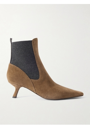 Brunello Cucinelli - Suede Chelsea Boots - Brown - IT37,IT37.5,IT38,IT38.5,IT39,IT39.5,IT40,IT40.5,IT41