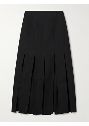 Simone Rocha - Cotton-blend Canvas Midi Skirt - Gray - UK 4,UK 6,UK 8,UK 10,UK 12,UK 14