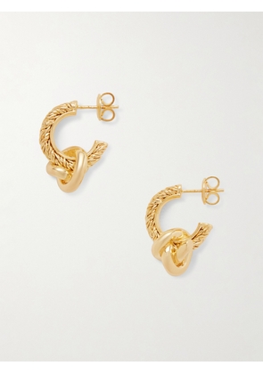 Bottega Veneta - Gold-plated Hoop Earrings - Unknown - One size