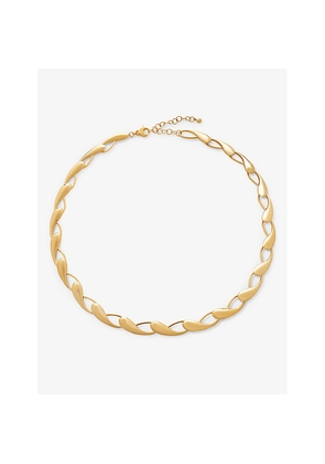 Womens Monica Vinader Nura 18ct Yellow-Gold Plated Vermeil Sterling Silver Choker