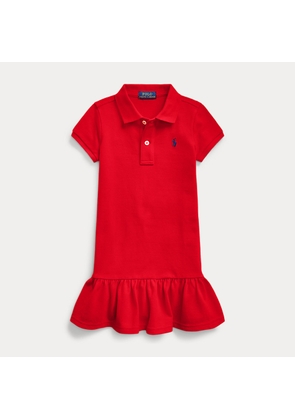 Cotton Mesh Polo Dress