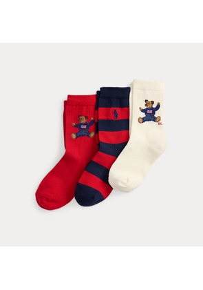 Polo Bear Crew Sock 3-Pack
