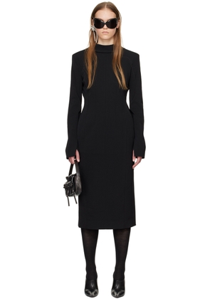 Acne Studios Black Tailored Midi Dress