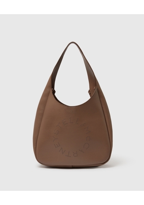 Stella McCartney - Logo Studded Large Hobo Bag, Woman, Ash
