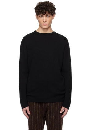 The Elder Statesman Black Heavy Delicash Sweater