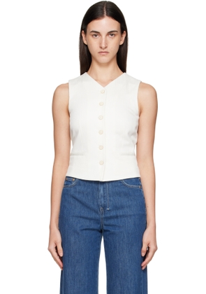 Max Mara White Mirella Vest