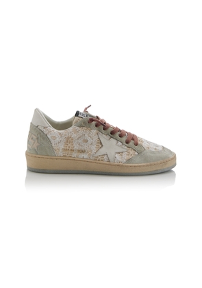 Golden Goose Ball Star Macrame-Suede Sneakers - Moda Operandi