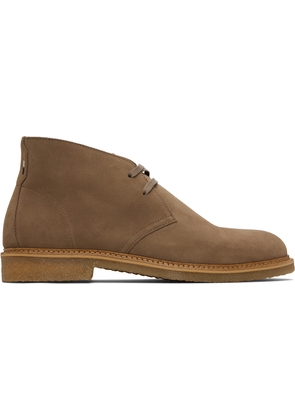 BOSS Taupe Suede Desert Boots