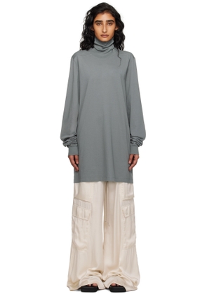 Rick Owens Gray Concordians Surf Turtleneck