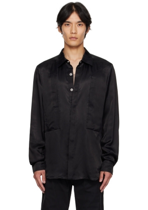 Rick Owens Black Concordians Fogpocket Outer Shirt