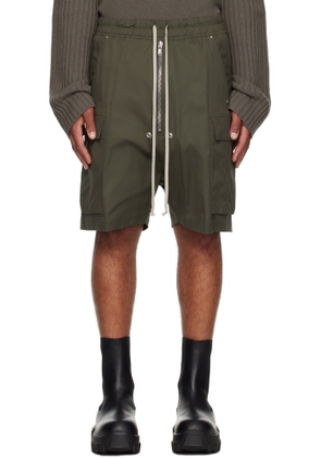 Rick Owens Khaki Concordians Cargobela Cargo Shorts