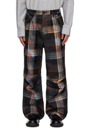 Andersson Bell Multicolor Burn-Out Check-Out Trousers