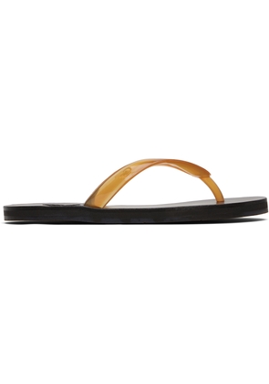 Ancient Greek Sandals Brown Saionara Jelly Flip-Flops