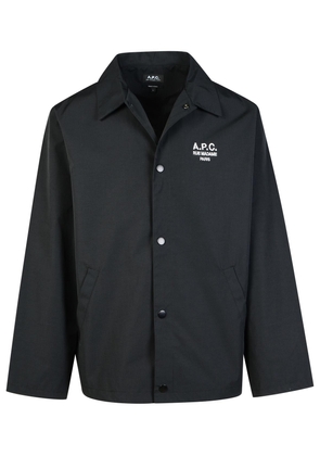 A. P.C. Regis Black Cotton Blend Shirt