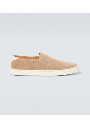 Brunello Cucinelli Suede slip-on sneakers