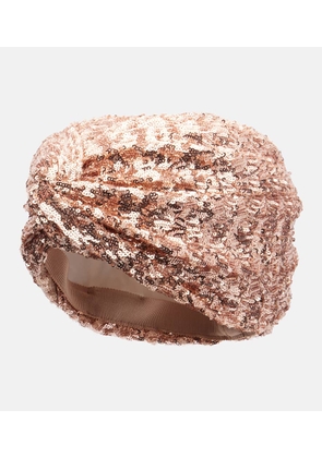 Valentino VLogo sequined head wrap