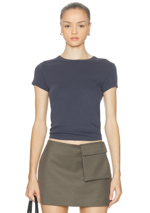 St. Agni Organic Cotton Baby Tee in Storm - Slate. Size L (also in M, S, XS).