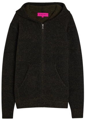 The Elder Statesman Plait Hooded Cashmere Jumper - Black - XL