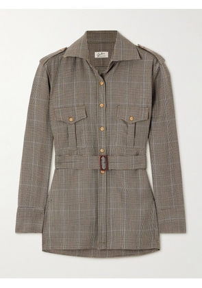 Giuliva Heritage - The Aurora Prince Of Wales Checked Wool Shirt - Black - IT36,IT38,IT40,IT42,IT44,IT46,IT48