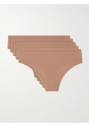 SKIMS - Fits Everybody Set Of Five Thongs - Sienna - Brown - XXS,XS,S,M,L,XL,2XL