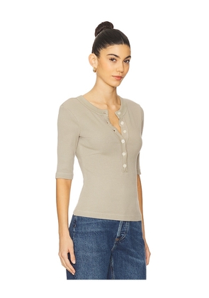 Citizens of Humanity Nali Henley Tee in Sage. Size M. Also in S, XL, XS.