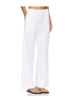 LESET Yoko Pocket Pant in White. Size M. Also in L, S, XL, XS.