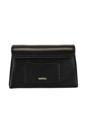 Sancia The Anouk Tooth Bag in Black.