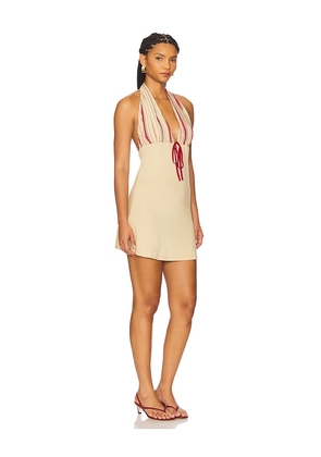 With Jean Theo Dress in Beige. Size L. Also in M, S, XL, XS, XXS.