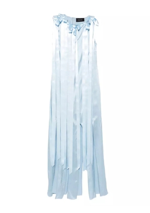 Simone Rocha Unbounded ribbon-detail sleeveless dress - Blue
