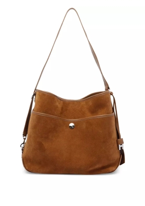 Hogan medium suede leather shoulder bag - Brown