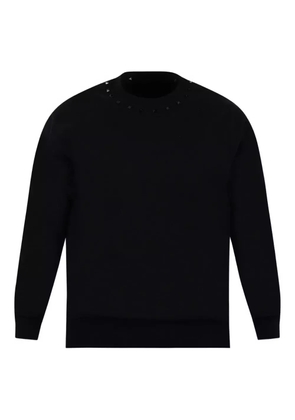 YES LONDON neck-embellished sweatshirt - Black