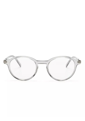 Zegna transparent round-frame glasses - Grey