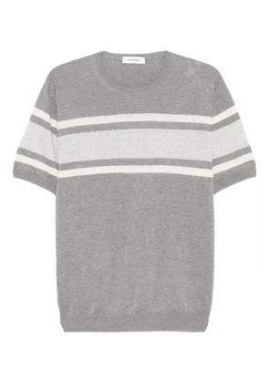 Gran Sasso stripe-detail T-shirt - Grey