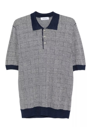 Gran Sasso checked polo shirt - Blue