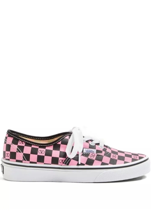 Valentino Garavani x Vans VLogo Checkerboard-print sneakers - Pink