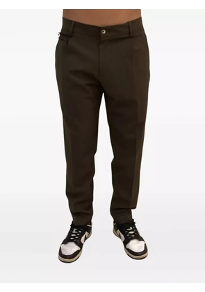 YES LONDON rear elasticated-waistband trousers - Green