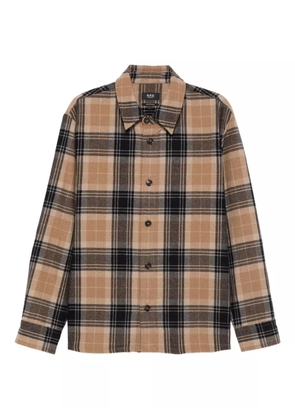 A.P.C. plaid check-pattern shirt - Blue