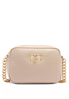 LIU JO medim LaPuffy logo-plaque chain-strap cross body bag - Neutrals