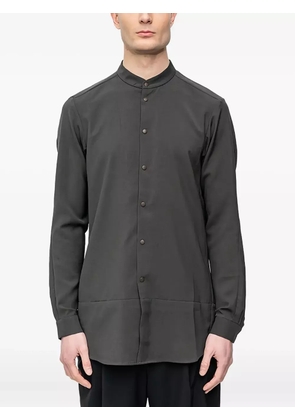 Devoa mandarin-collar button-down shirt - Grey